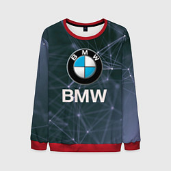Свитшот мужской БМВ - BMW Абстракция, цвет: 3D-красный