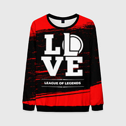 Свитшот мужской League of Legends Love Классика, цвет: 3D-черный
