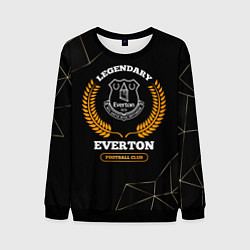 Свитшот мужской Лого Everton и надпись Legendary Football Club на, цвет: 3D-черный