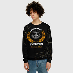 Свитшот мужской Лого Everton и надпись Legendary Football Club на, цвет: 3D-черный — фото 2