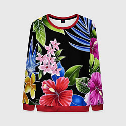 Мужской свитшот Floral vanguard composition Летняя ночь Fashion tr