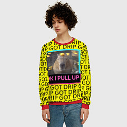 Свитшот мужской I GOT A DRIP, цвет: 3D-красный — фото 2