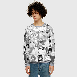 Свитшот мужской Horimiya pattern, цвет: 3D-меланж — фото 2