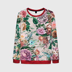 Мужской свитшот Color floral pattern Expressionism Summer