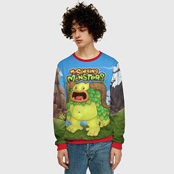 Свитшот мужской My singing monsters Избалолист Entbrat, цвет: 3D-красный — фото 2