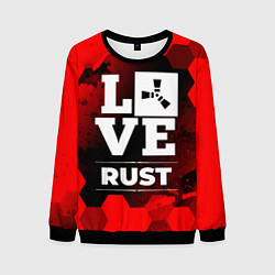 Свитшот мужской Rust Love Классика, цвет: 3D-черный