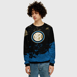 Свитшот мужской Inter logo, цвет: 3D-черный — фото 2