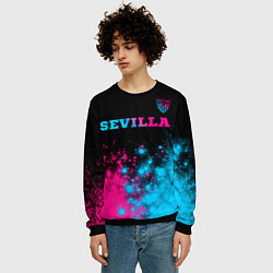 Свитшот мужской Sevilla Neon Gradient, цвет: 3D-черный — фото 2