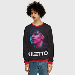 Свитшот мужской Нилетто - портрет, цвет: 3D-красный — фото 2