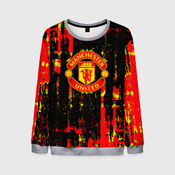 Свитшот мужской Manchester united краска, цвет: 3D-меланж