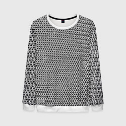 Свитшот мужской Железная кольчуга, цвет: 3D-белый