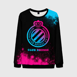 Свитшот мужской Club Brugge Neon Gradient, цвет: 3D-черный