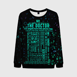 Свитшот мужской Tardis Doctor Who Memories, цвет: 3D-черный