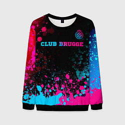 Свитшот мужской Club Brugge Neon Gradient - FS, цвет: 3D-черный