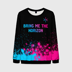 Свитшот мужской Bring Me the Horizon Neon Gradient, цвет: 3D-черный