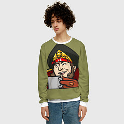 Свитшот мужской Ciaphas Cain Mug 3D, цвет: 3D-белый — фото 2