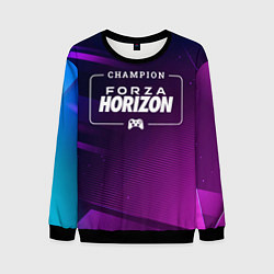 Свитшот мужской Forza Horizon Gaming Champion: рамка с лого и джой, цвет: 3D-черный