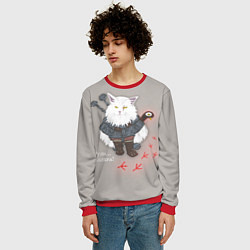 Свитшот мужской Котьмак ГУЛИ бежевый, цвет: 3D-красный — фото 2