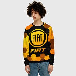 Свитшот мужской Fiat - Gold Gradient, цвет: 3D-черный — фото 2