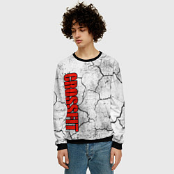 Свитшот мужской КРОССФИТ - ТРЕСНУВШАЯ ЗЕМЛЯ, цвет: 3D-черный — фото 2