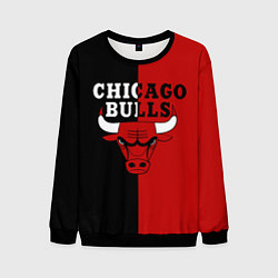 Свитшот мужской Чикаго Буллз black & red, цвет: 3D-черный