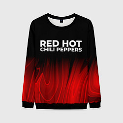 Свитшот мужской Red Hot Chili Peppers red plasma, цвет: 3D-черный