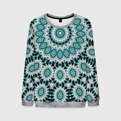 Свитшот мужской Этнический узор Мандала, цвет: 3D-меланж