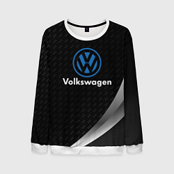 Свитшот мужской Volkswagen абстракция, цвет: 3D-белый