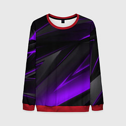 Мужской свитшот Черно-фиолетовая геометрическая абстракция