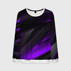 Мужской свитшот Черно-фиолетовая геометрическая абстракция
