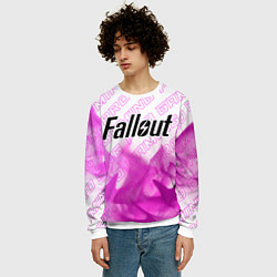 Свитшот мужской Fallout pro gaming: символ сверху, цвет: 3D-белый — фото 2