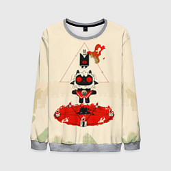 Свитшот мужской Cult of the lamb art, цвет: 3D-меланж