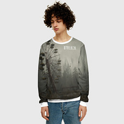 Свитшот мужской STALKER Колесо Обозрения, цвет: 3D-белый — фото 2