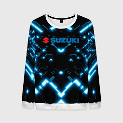 Свитшот мужской Сузуки - абстракция, цвет: 3D-белый