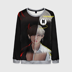 Свитшот мужской BTS Kim Taehyung, цвет: 3D-меланж