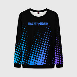 Свитшот мужской Iron Maiden - neon, цвет: 3D-черный