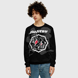 Свитшот мужской Jiu-jitsu throw logo, цвет: 3D-черный — фото 2
