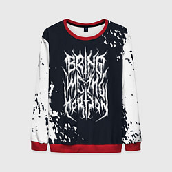 Свитшот мужской Bring Me the Horizon краска, цвет: 3D-красный