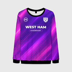 Свитшот мужской West Ham legendary sport grunge, цвет: 3D-черный