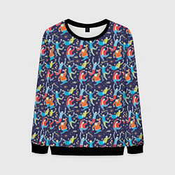 Свитшот мужской Люди и сердце, цвет: 3D-черный