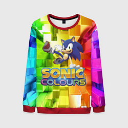 Свитшот мужской Sonic Colours - Hedgehog - Video game, цвет: 3D-красный