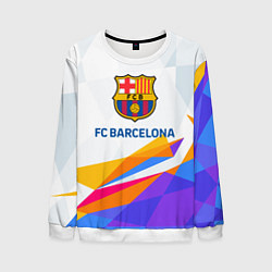 Свитшот мужской Barcelona цветные геометрии, цвет: 3D-белый