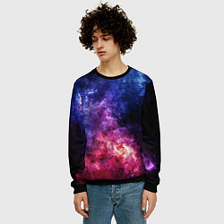 Свитшот мужской Космическая туманность Млечного пути, цвет: 3D-черный — фото 2