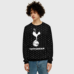 Свитшот мужской Tottenham sport на темном фоне, цвет: 3D-черный — фото 2