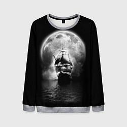 Свитшот мужской Корабль в ночи, цвет: 3D-меланж