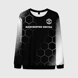 Свитшот мужской Manchester United sport на темном фоне: символ све, цвет: 3D-черный