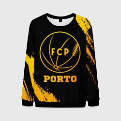 Свитшот мужской Porto - gold gradient, цвет: 3D-черный