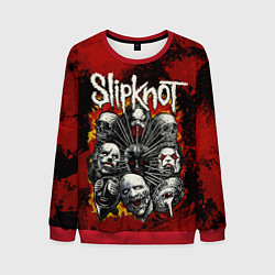 Свитшот мужской Slipknot rock, цвет: 3D-красный