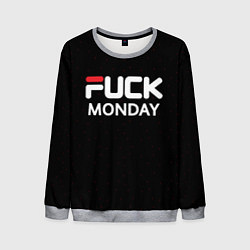 Свитшот мужской Fuck monday - antibrand, fila, цвет: 3D-меланж
