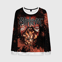 Свитшот мужской Slipknot horror, цвет: 3D-белый